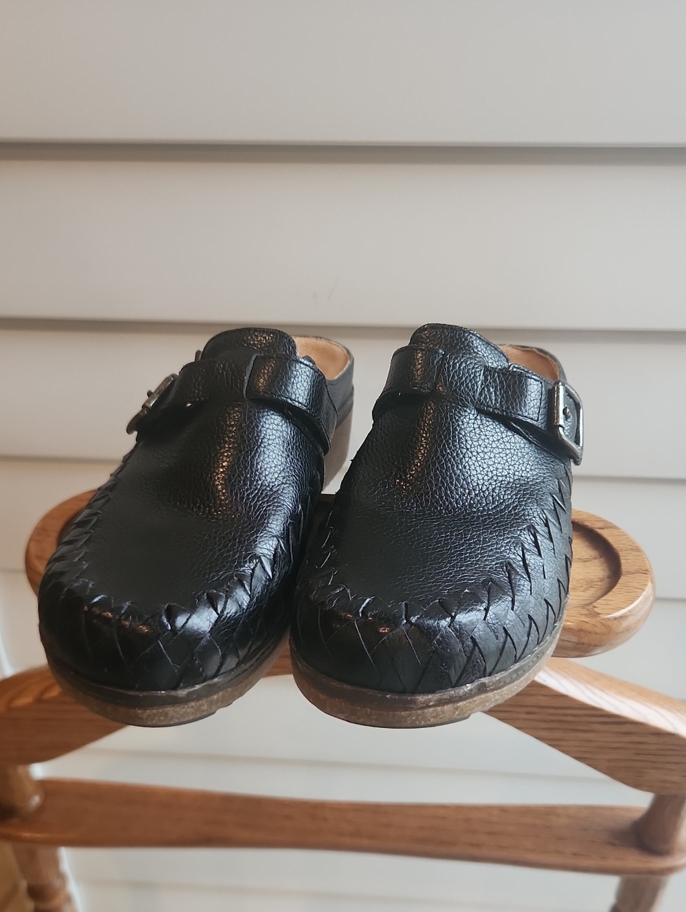 Brisio Black Slip-On Clog Womens Sz 9